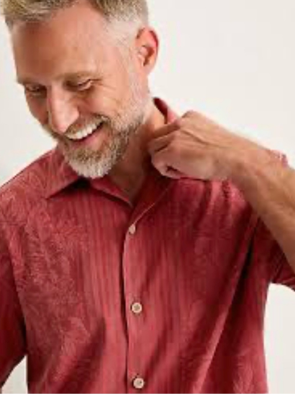 Tommy Bahama “Maui Border” Camp Shirt | Red | Size Medium